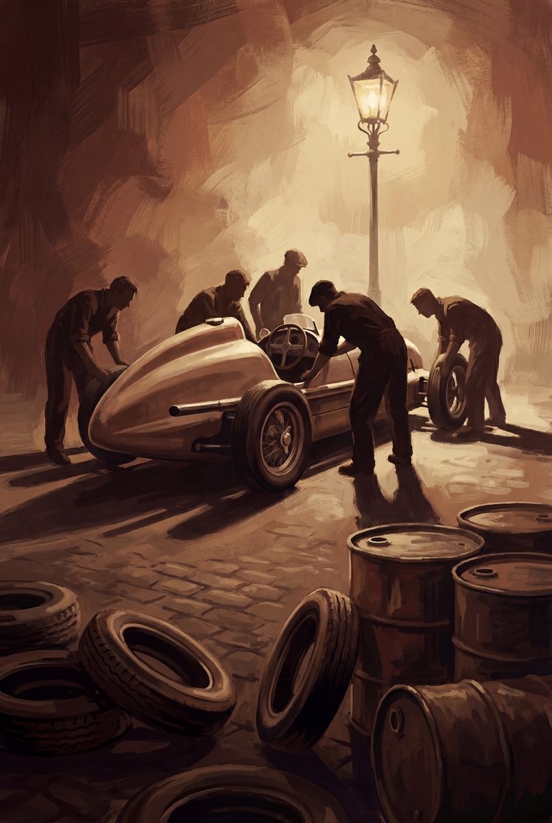 Pit Lane, 1955